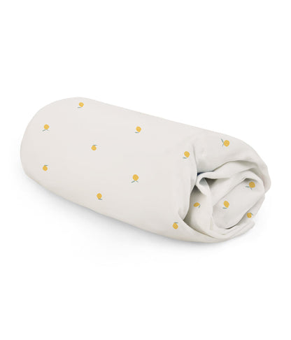 HushDry™ 2-in-1 Waterproof Fitted Side Sleeper Sheet Viscose from Bamboo Cream Lemons