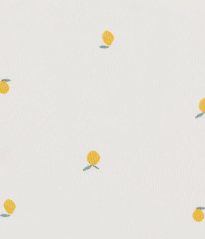 HushDry™ 2-in-1 Waterproof Fitted Side Sleeper Sheet Viscose from Bamboo Cream Lemons