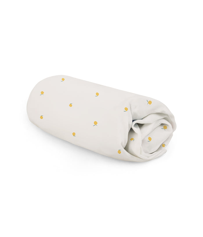 HushDry™ 2-in-1 Waterproof Fitted Single Sheet Viscose from Bamboo Cream Lemons