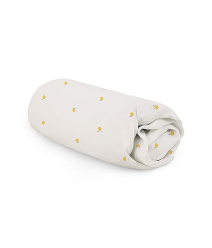 HushDry™ 2-in-1 Waterproof Fitted Single Sheet Viscose from Bamboo Cream Lemons