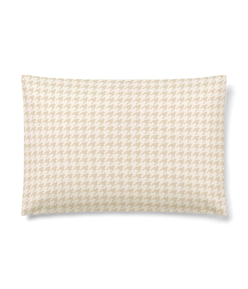 HushDry™ 2-in-1 Waterproof Toddler Pillowcase Viscose from Bamboo Tan Houndstooth