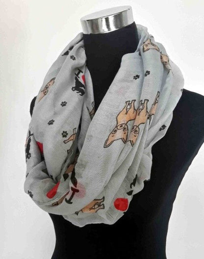 I Love Chihuahua Infinity Scarf