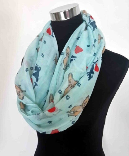 I Love Chihuahua Infinity Scarf
