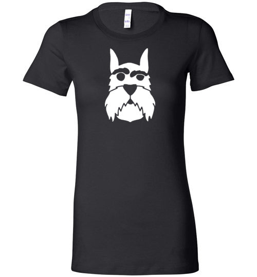 I love Schnauzer Premium Fitted Lady Tee