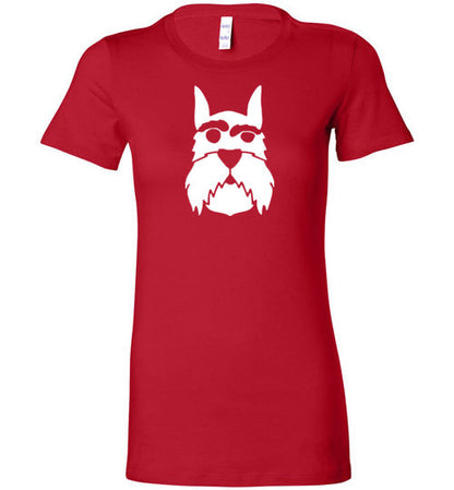I love Schnauzer Premium Fitted Lady Tee