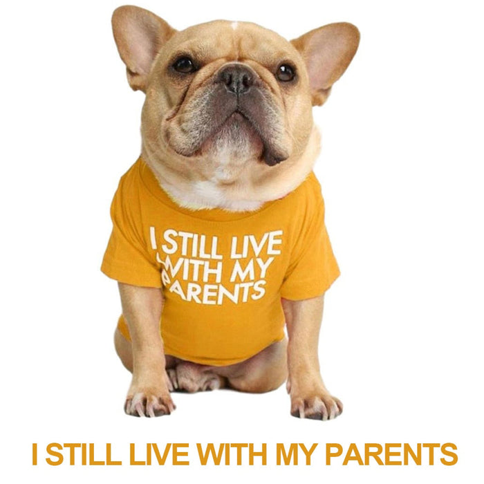 I still live with my parents English Bulldog T-shirt