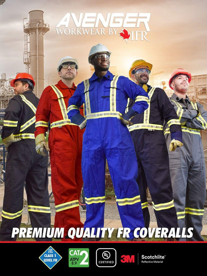 IFR Avenger Blue 7 oz Men's FR Coveralls ASB3108