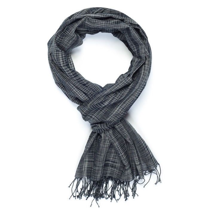 Ikat Check Scarf