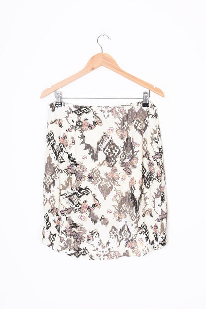 IRO Womens Cream Mini Skirt Size 42