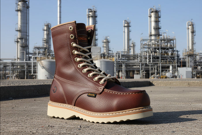 J.B Goodhue Brown Farmer 2 CSA 8" Steel Toe Work Boot 00744