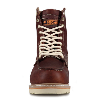 J.B Goodhue Brown Farmer 2 CSA 8" Steel Toe Work Boot 00744