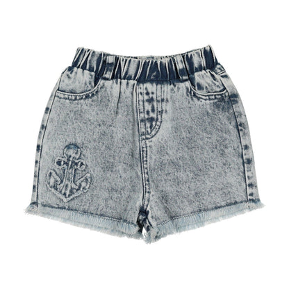 Jean Patch Shorts
