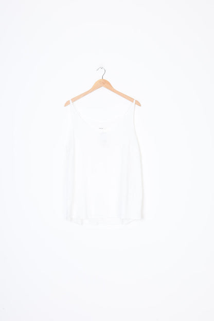 Juliette Hogan Womens White Top Size L