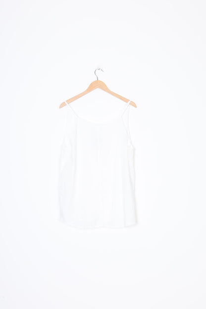 Juliette Hogan Womens White Top Size L