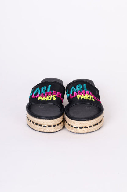 Karl Lagerfeld Womens Black Shoes Size EU 38