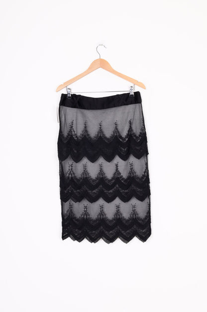 Katherine Victoria Womens Black Skirt Size 14