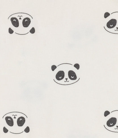 Kids Pyjama Set Long Sleeve Viscose from Bamboo Cream Sleepy Pandas