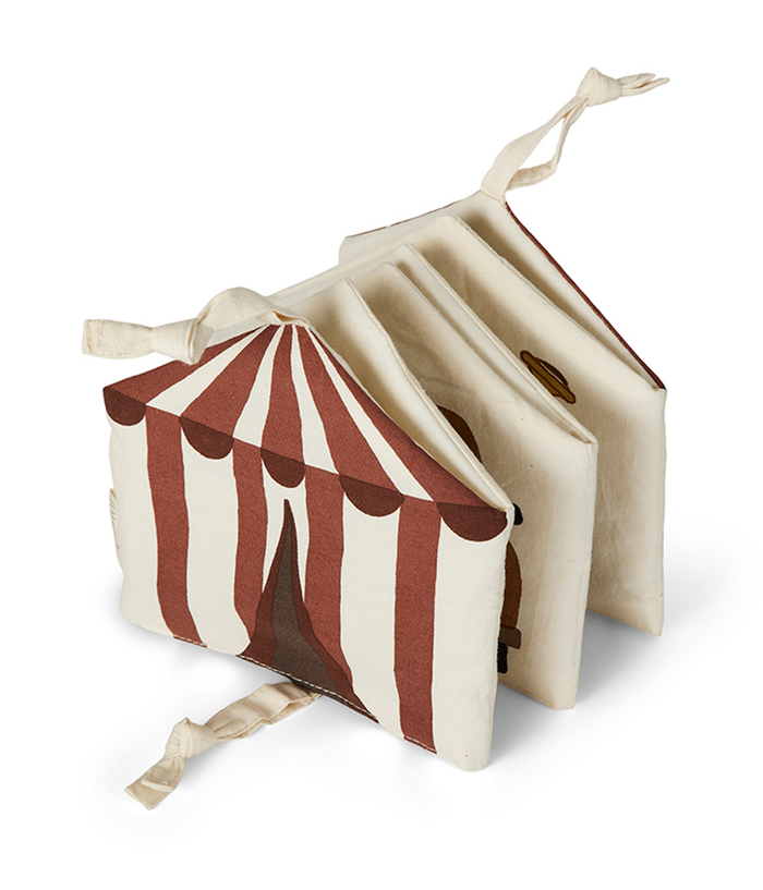 Kit Fabric Book Creme Circus 16x15cm Nuuroo