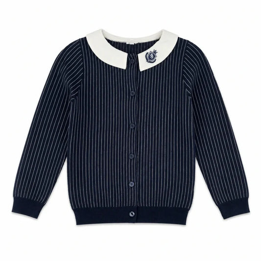 Knit Pinstripe Knit Top - Girls