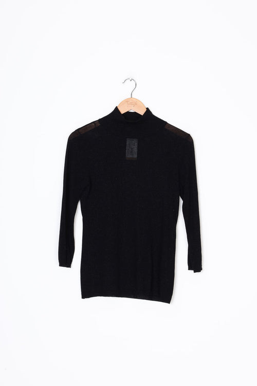 Knuefermann Womens Black Top Size XS