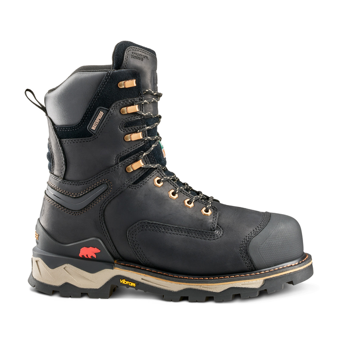 Kodiak Men's Black Neragon 8 Inch Composite Toe Waterproof Work Boots 1304BK