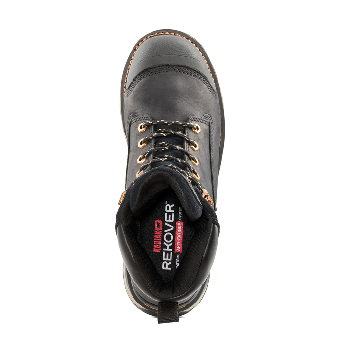Kodiak Men's Black Neragon 8 Inch Composite Toe Waterproof Work Boots 1304BK