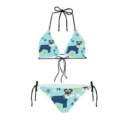 Mini Miniature Schnauzer Bikini Swimsuit