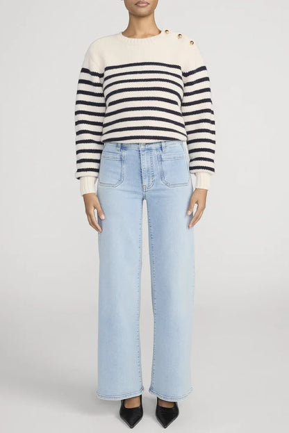 Le Slim Palazzo Modernist Pocket Jeans FRAME