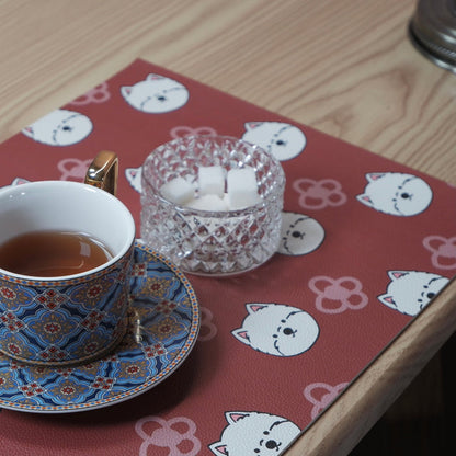 Leather Westie Placemats