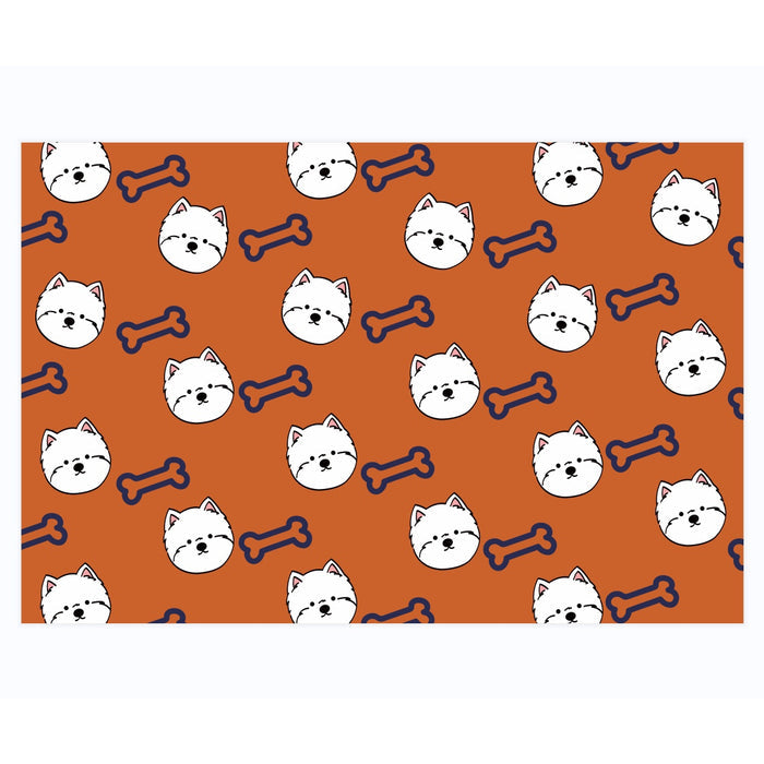 Leather Westie Placemats