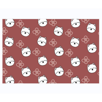 Leather Westie Placemats