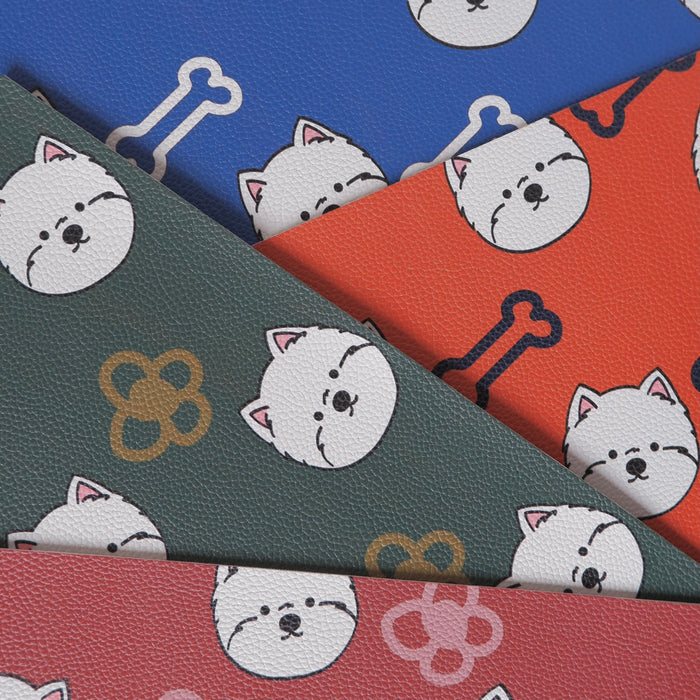 Leather Westie Placemats