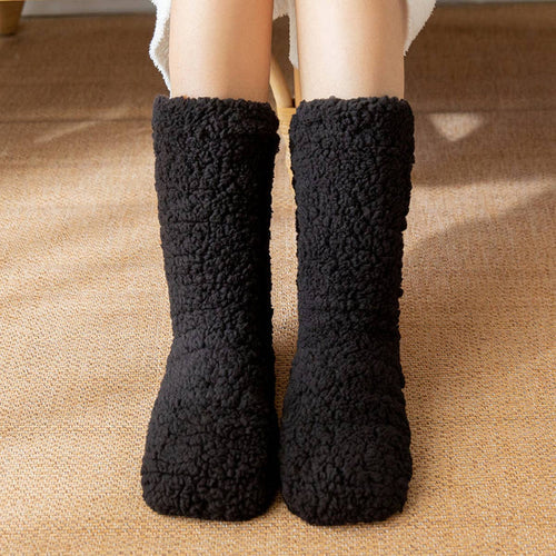 Leg Warmer Indoor Plush Black