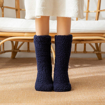 Leg Warmer Indoor Plush Navy