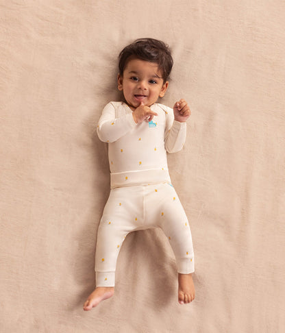 Leggings Viscose from Bamboo Cream Lemons