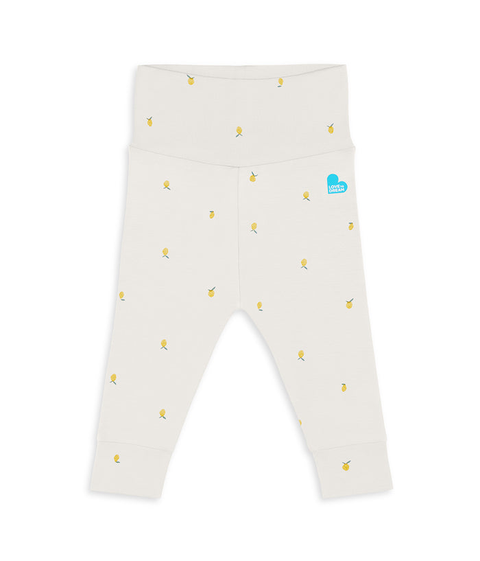 Leggings Viscose from Bamboo Cream Lemons