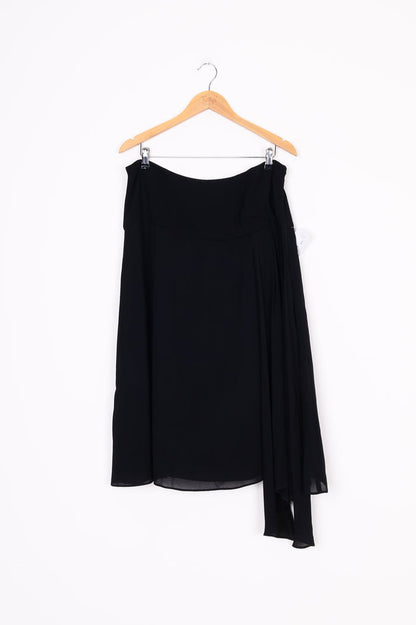 Lela Womens Black Skirt Size 14