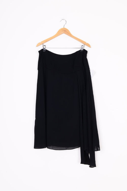 Lela Womens Black Skirt Size 14