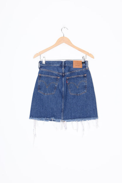 Levi Strauss & Co Womens Blue Mini Skirt Size W 26
