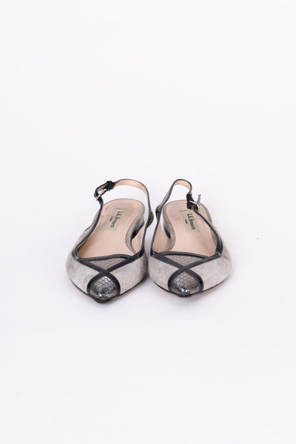 L.K Bennett Womens Grey Shoes Size EU 35
