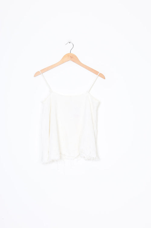 Lonely Hearts Womens White Top Size 10
