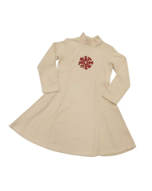 Long Sleeve Dress: Snowflake
