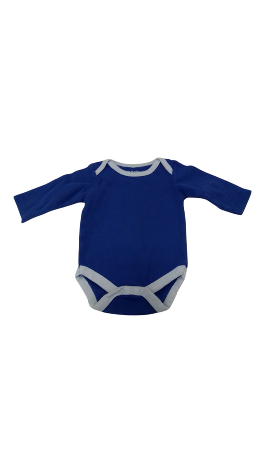 Long Sleeve Onesie: Blue