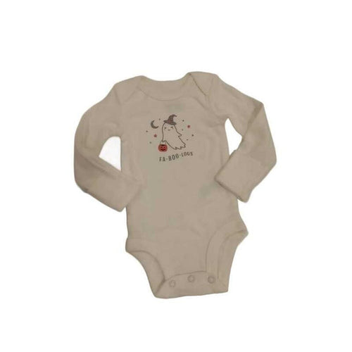 Long Sleeve Onesie: Ghost Fa-Boo-Lous