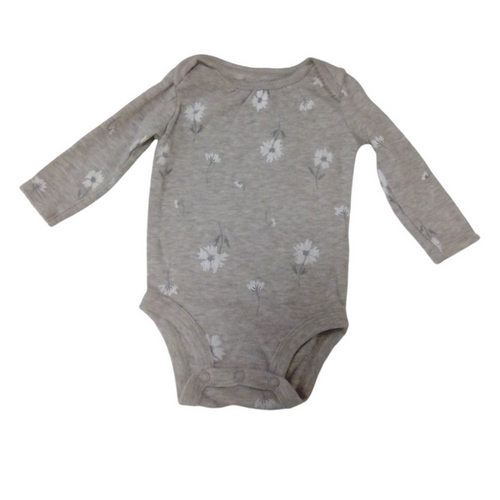 Long Sleeve Onesie: Grey