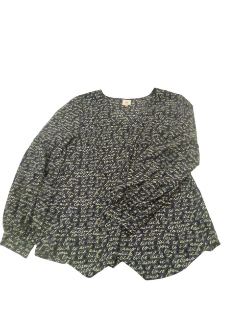 Long Sleeve Shirt: Blue W