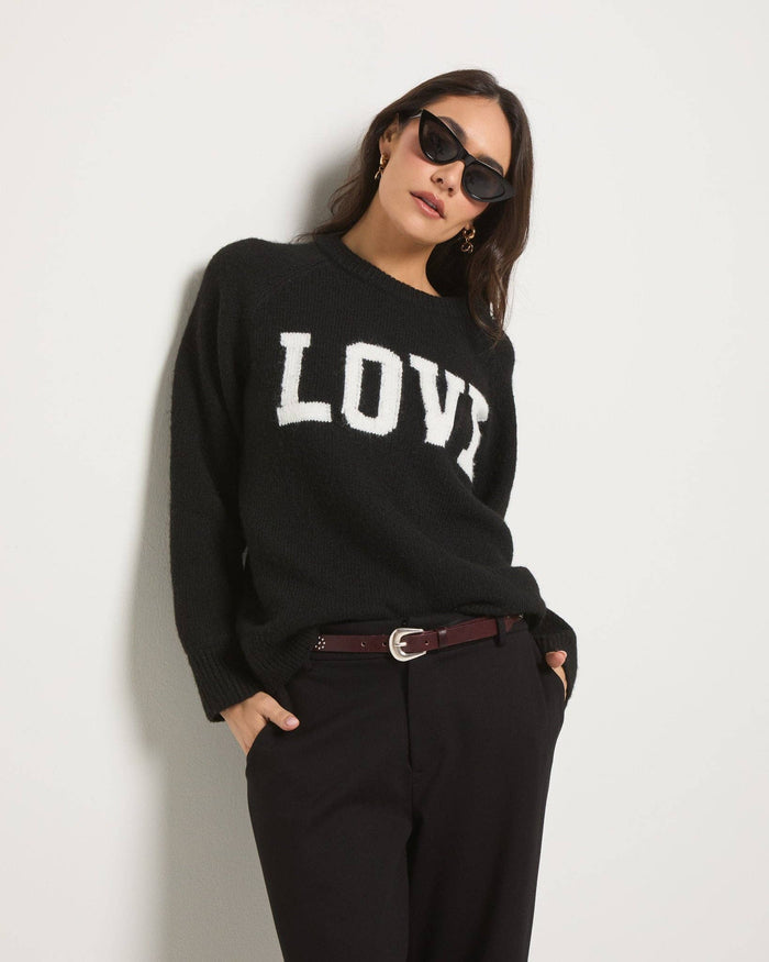 "Love" Graphic Sweater