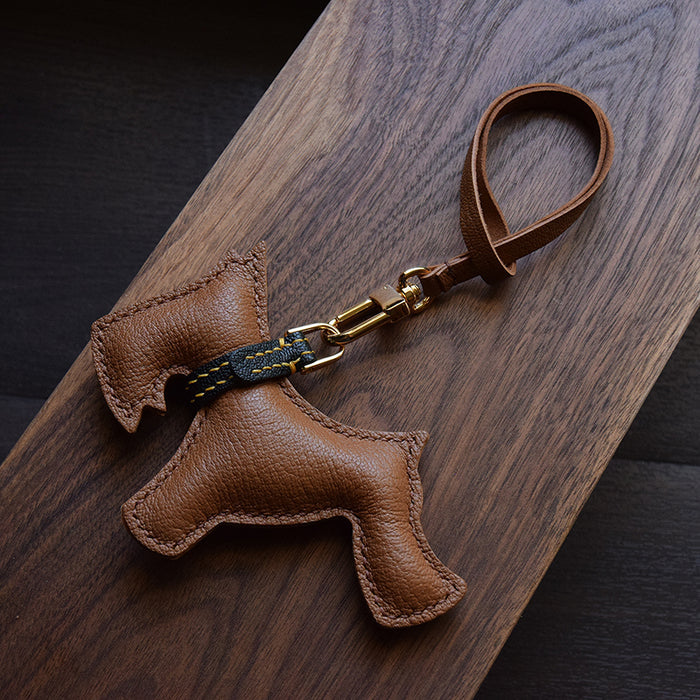 Luxury Leather Schnauzer pendant