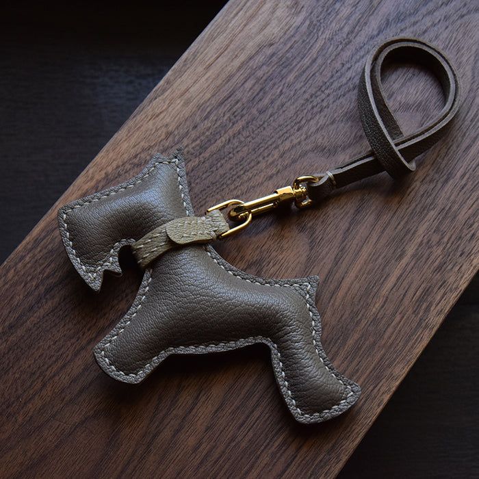 Luxury Leather Schnauzer pendant