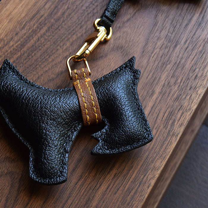 Luxury Leather Schnauzer pendant
